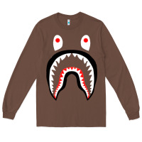 Chestnut bape shark [tb] Long Sleeve Tee - linhVisuals