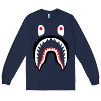 Navy bape shark [tb] Long Sleeve Tee - linhVisuals