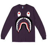 Plum bape shark [tb] Long Sleeve Tee - linhVisuals