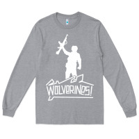 Heather Grey Red Dawn Wolverines Long Sleeve Tee - linhVisuals