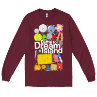 Burgundy battle for dream island poster [tb] Long Sleeve Tee - linhVisuals
