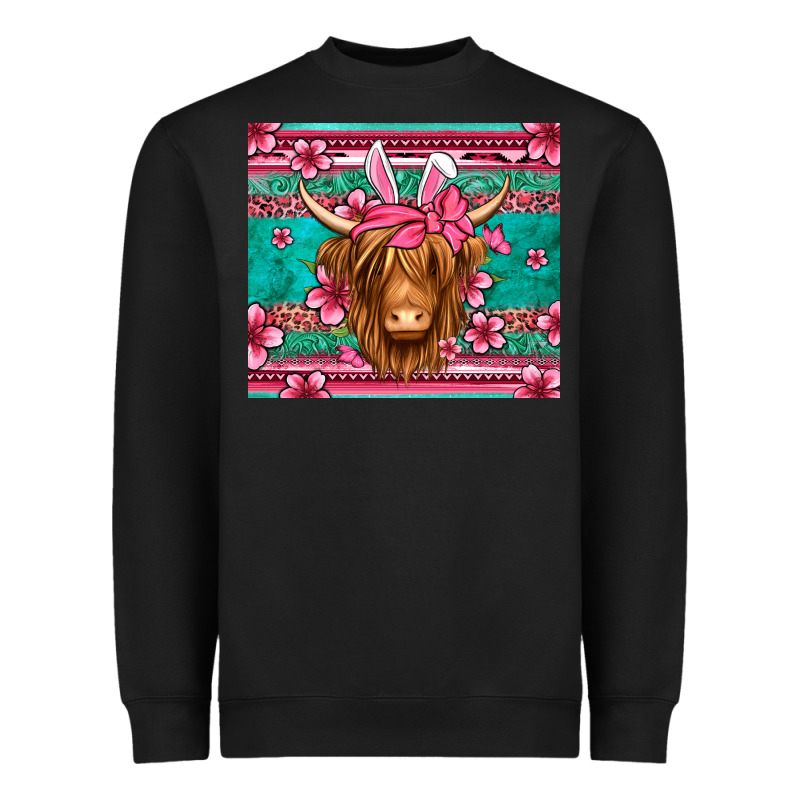 Easter Longhaired Cow Heavyweight Sweatshirt by Jasminsmagicworld | Teevron
