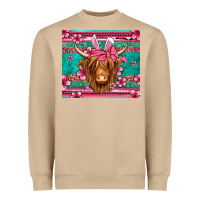 Mushroom easter longhaired cow Heavyweight Sweatshirt - Jasminsmagicworld