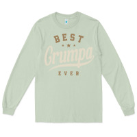 Matcha Mens Best Grumpa Ever Funny Grandpa Long Sleeve Tee - linhVisuals