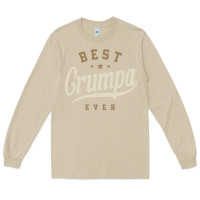 Mushroom Mens Best Grumpa Ever Funny Grandpa Long Sleeve Tee - linhVisuals