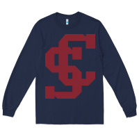 Navy santa clara br Long Sleeve Tee - linhVisuals