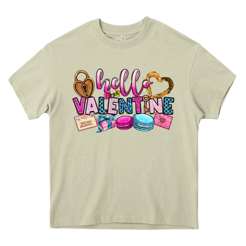 Hello Valentine Heavy Core Tee by OliviaCreatesArt | Teevron