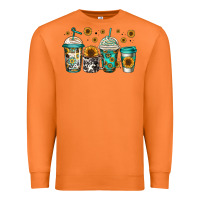 Carrot sunflowers coffee cups Premium Sweatshirt - Jasminsmagicworld