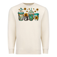 Sandshell sunflowers coffee cups Premium Sweatshirt - Jasminsmagicworld