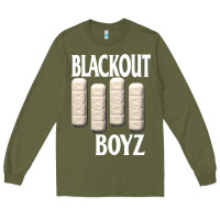 Army Green blackout boyz black Long Sleeve Tee - linhVisuals