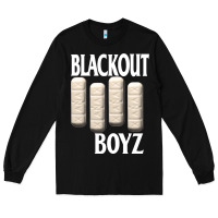 Black blackout boyz black Long Sleeve Tee - linhVisuals