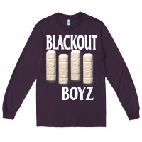 Plum blackout boyz black Long Sleeve Tee - linhVisuals