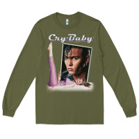 Army Green cry baby title Long Sleeve Tee - linhVisuals