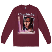Burgundy cry baby title Long Sleeve Tee - linhVisuals