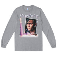 Heather Grey cry baby title Long Sleeve Tee - linhVisuals