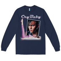 Navy cry baby title Long Sleeve Tee - linhVisuals