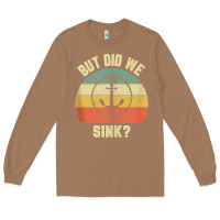 Toasted Coconut mens funny boating shirt but did we sink rope anchor boat captain tank Long Sleeve Tee - linhVisuals