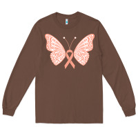 Chestnut gynecologic cancer support t  shirt gynecological cancer awareness pea Long Sleeve Tee - linhVisuals