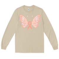 Mushroom gynecologic cancer support t  shirt gynecological cancer awareness pea Long Sleeve Tee - linhVisuals