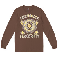 Chestnut cherokee native american and proud of t shirt Long Sleeve Tee - linhVisuals