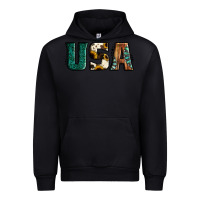 Black usa basic bold font western Urban Hoodie - Jasminsmagicworld
