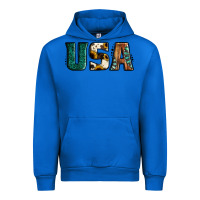 Cobalt usa basic bold font western Urban Hoodie - Jasminsmagicworld