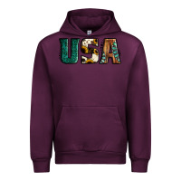 Mauve Wine usa basic bold font western Urban Hoodie - Jasminsmagicworld