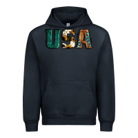 Navy usa basic bold font western Urban Hoodie - Jasminsmagicworld