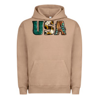 Pigment Burro usa basic bold font western Urban Hoodie - Jasminsmagicworld