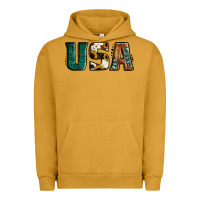 Pigment Peanut Butter usa basic bold font western Urban Hoodie - Jasminsmagicworld