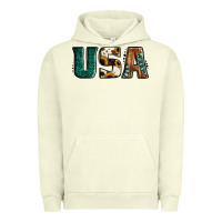 Pigment Pistachio usa basic bold font western Urban Hoodie - Jasminsmagicworld