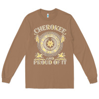 Toasted Coconut cherokee native american and proud of t shirt Long Sleeve Tee - linhVisuals