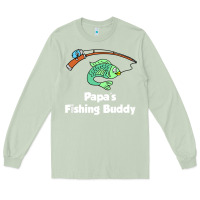 Matcha kids papa's fishing buddy grandson or granddaughter fish t shirt Long Sleeve Tee - linhVisuals