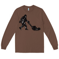 Chestnut mens mowing bigfoot   golf course superintendent maintenance turf t sh Long Sleeve Tee - linhVisuals
