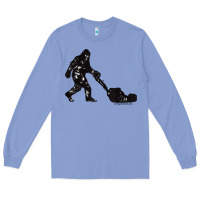 Colony Blue mens mowing bigfoot   golf course superintendent maintenance turf t sh Long Sleeve Tee - linhVisuals
