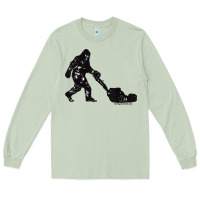 Matcha mens mowing bigfoot   golf course superintendent maintenance turf t sh Long Sleeve Tee - linhVisuals