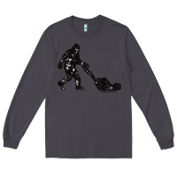 Smoke mens mowing bigfoot   golf course superintendent maintenance turf t sh Long Sleeve Tee - linhVisuals