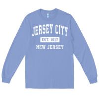 Colony Blue jersey city new jersey nj vintage established sports design pullover h Long Sleeve Tee - linhVisuals