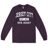 Plum jersey city new jersey nj vintage established sports design pullover h Long Sleeve Tee - linhVisuals