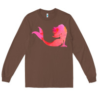 Chestnut mermaid t  shirt pink mermaid t  shirt Long Sleeve Tee - linhVisuals