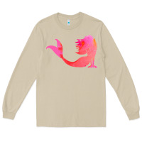 Mushroom mermaid t  shirt pink mermaid t  shirt Long Sleeve Tee - linhVisuals
