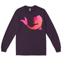 Plum mermaid t  shirt pink mermaid t  shirt Long Sleeve Tee - linhVisuals