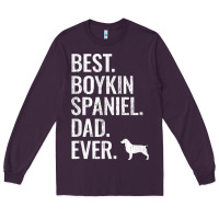 Plum mens best boykin spaniel dad ever   cool dog owner gift Long Sleeve Tee - linhVisuals