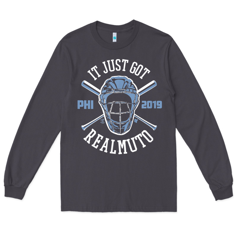 Officially Licensed Jt Realmuto Shirt   It Just Got Realmuto Long Sleeve Tee by linhVisuals | Teevron