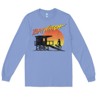 Colony Blue baywatch lifeguard sunset t shirt Long Sleeve Tee - linhVisuals