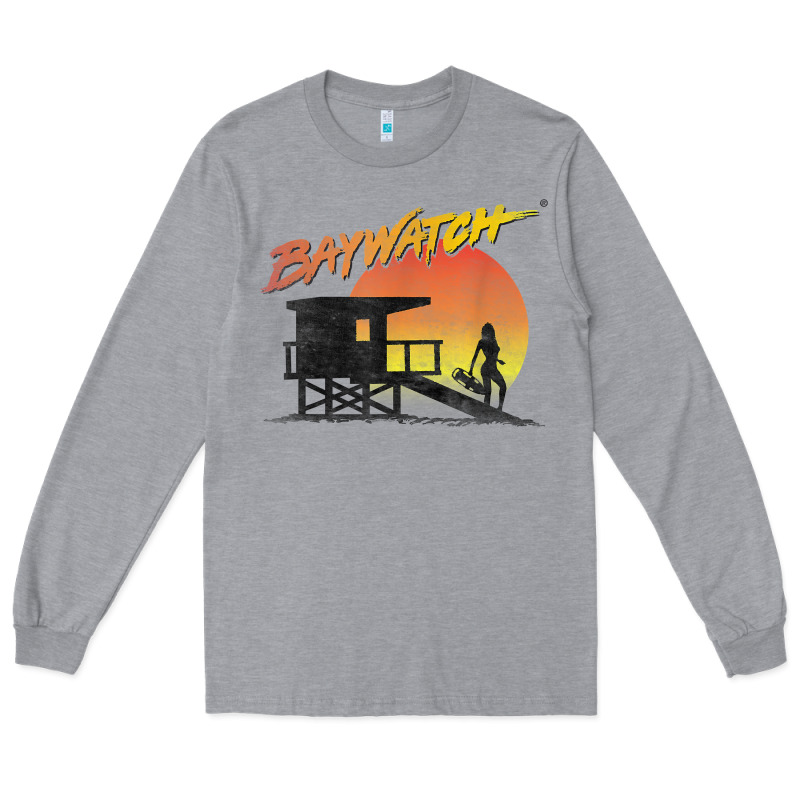 Baywatch Lifeguard Sunset T Shirt Long Sleeve Tee by linhVisuals | Teevron