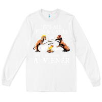 White it's all fun and games until someone loses a wiener shirt Long Sleeve Tee - linhVisuals