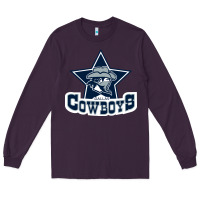 Plum the cowboys football Long Sleeve Tee - linhVisuals