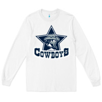 White the cowboys football Long Sleeve Tee - linhVisuals