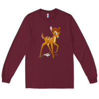 Burgundy bambi Long Sleeve Tee - linhVisuals